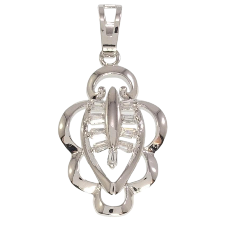 Кулон Xuping Родий Фигурная подвеска с цирконием фото №1 Кулон Xuping Родий Фигурная подвеска с цирконием фото №1