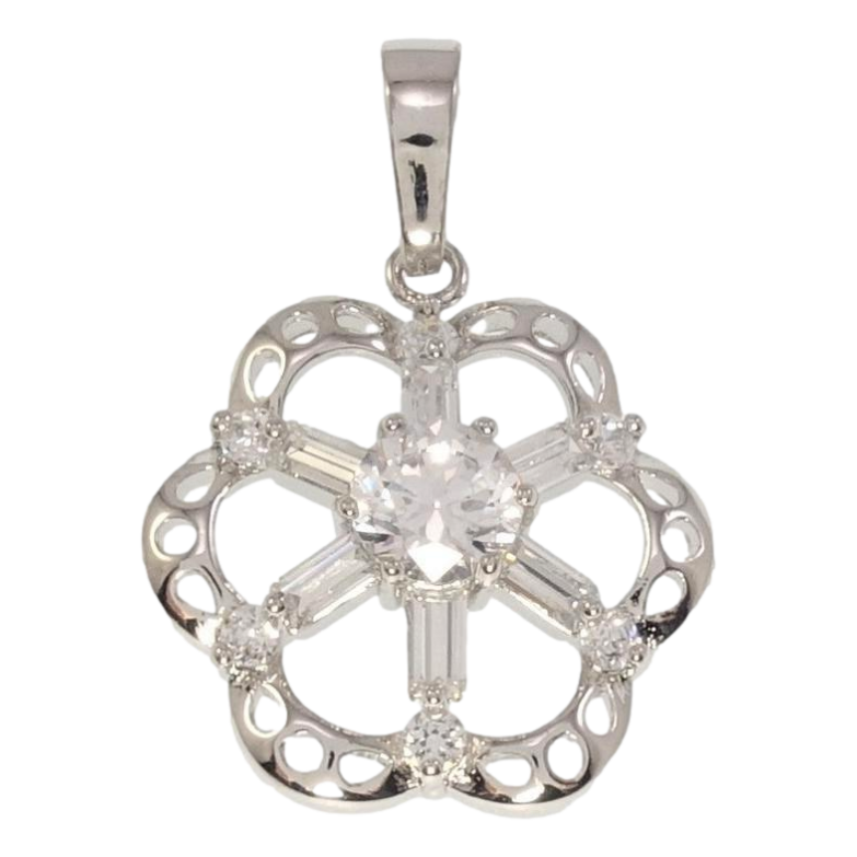 Кулон Xuping Родий Цветок с цирконием фото №1 Кулон Xuping Родий Цветок с цирконием фото №1