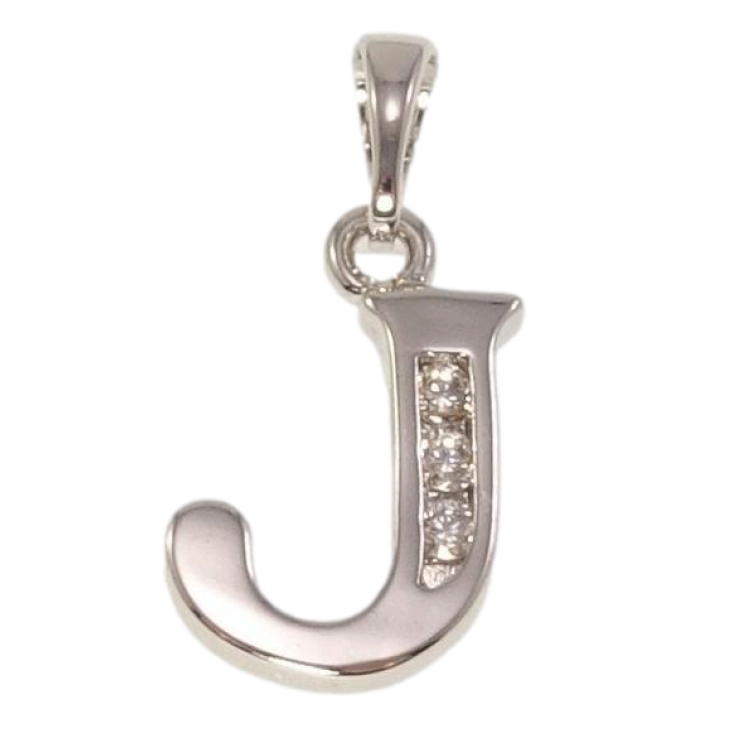 Кулон Xuping Родій Літера J фото №9 Кулон Xuping Родій Літера J фото №9