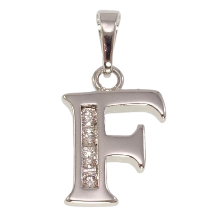 Кулон Xuping Родій Літера F фото №11 Кулон Xuping Родій Літера F фото №11