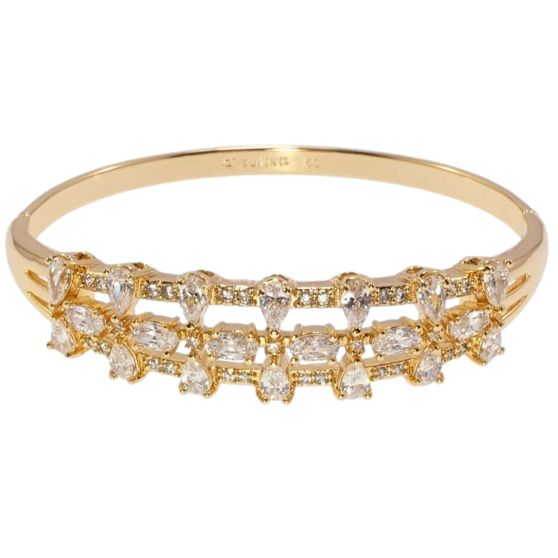 Браслет Xuping Позолота 18K Іскристість ø 5,7см фото №1