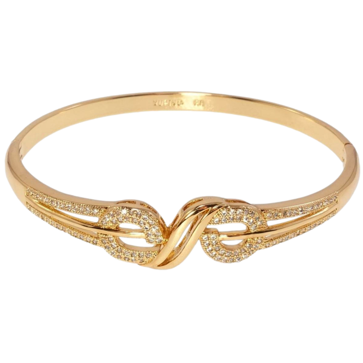 Браслет Xuping Позолота 18K Витончені завитки ø 5,8см фото №16 Браслет Xuping Позолота 18K Витончені завитки ø 5,8см фото №16