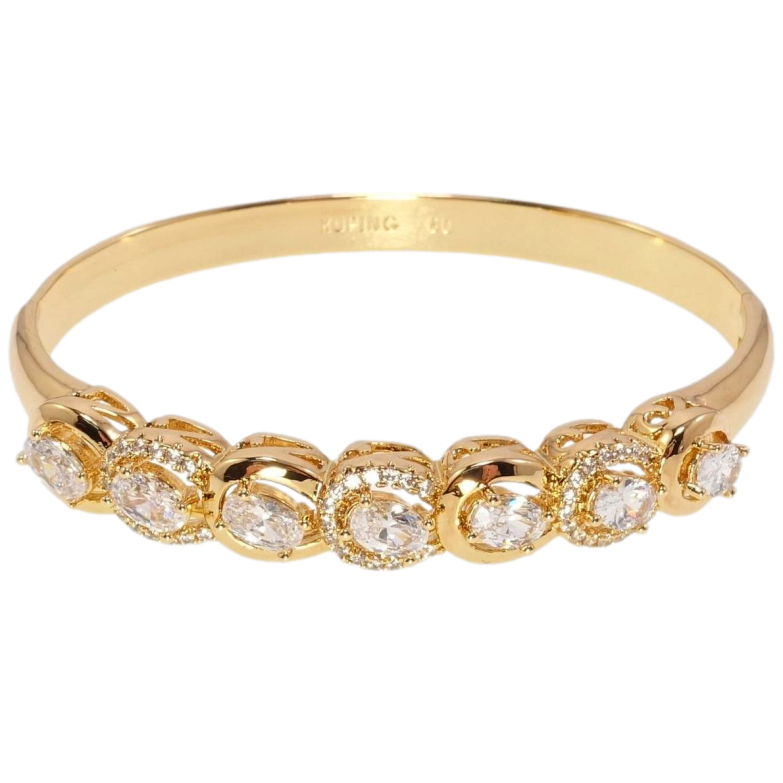 Браслет Xuping Позолота 18K Таємниця пустелі ø 6см фото №1 Браслет Xuping Позолота 18K Таємниця пустелі ø 6см фото №1