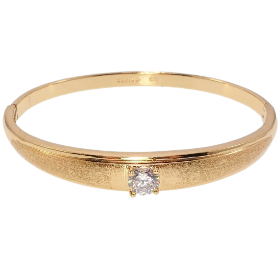 Браслет Xuping Позолота 18K Мінімалізм ø 5,8см фото №1 Браслет Xuping Позолота 18K Мінімалізм ø 5,8см фото №1