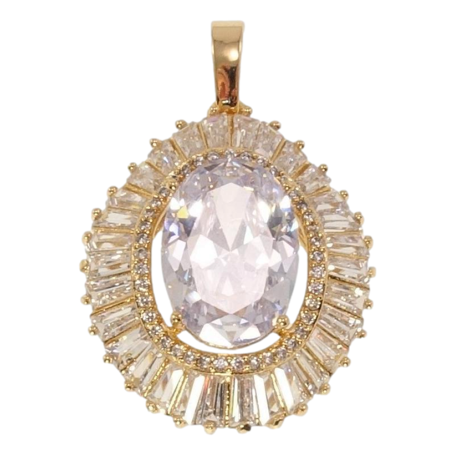 Кулон Xuping Позолота 18K Розкішний блиск кристалів фото №1