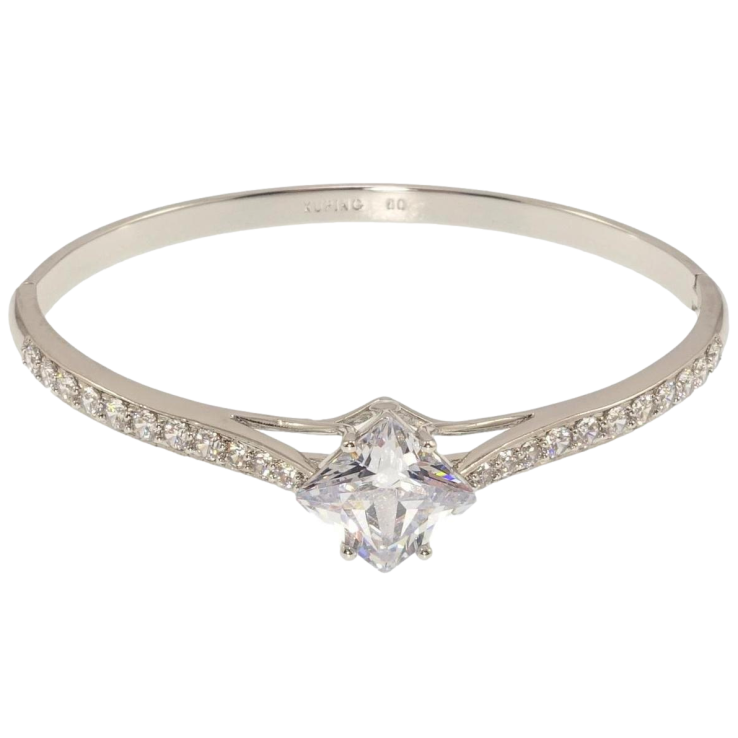 Браслет Xuping Родий Блеск кристалла ø 6см фото №18 Браслет Xuping Родий Блеск кристалла ø 6см фото №18