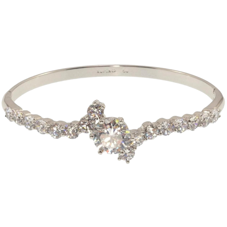 Браслет Xuping Родий Искристость ø 6см фото №9 Браслет Xuping Родий Искристость ø 6см фото №9