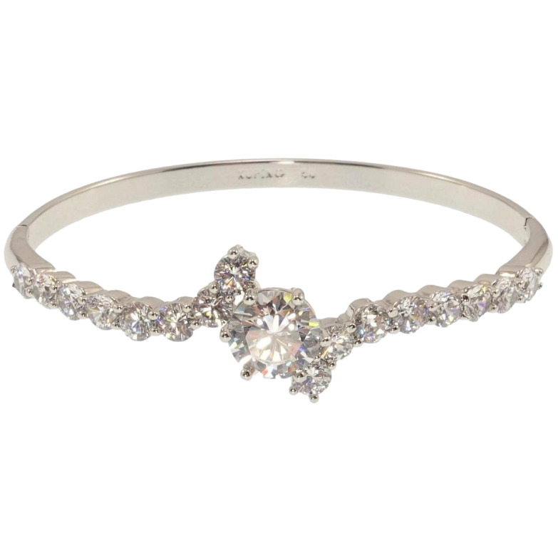 Браслет Xuping Родій Іскристість ø 6см фото №1 Браслет Xuping Родій Іскристість ø 6см фото №1