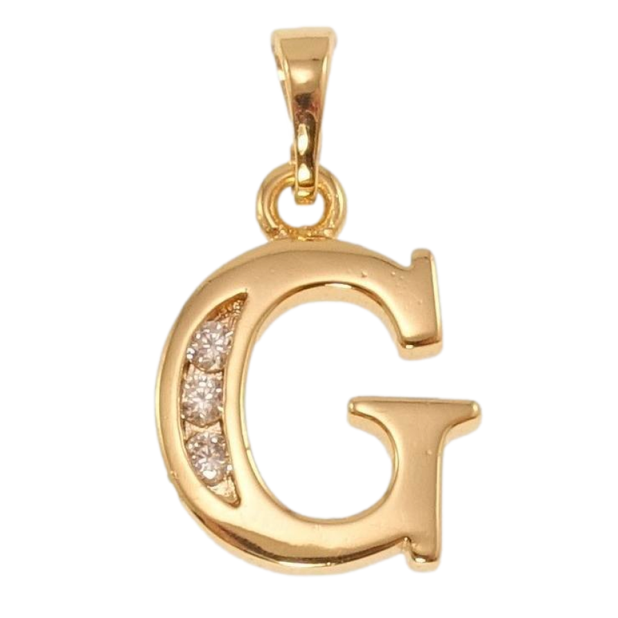 Кулон Xuping Позолота 18K Літера G фото №1