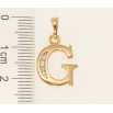 Кулон Xuping Позолота 18K Літера G фото №2