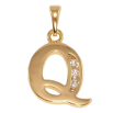 Кулон Xuping цвет Позолота 18K "Буква Q" для цепочки до 5мм фото №2 Кулон Xuping цвет Позолота 18K "Буква Q" для цепочки до 5мм фото №2