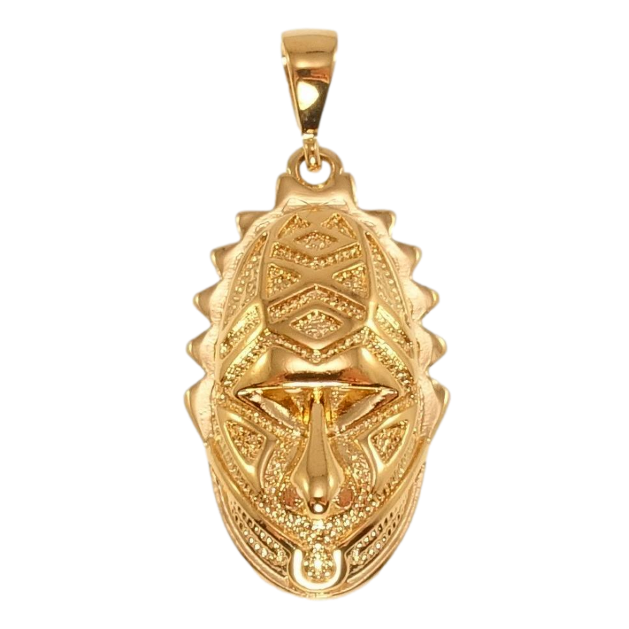 Кулон Xuping Позолота 18K Африканська Маска фото №1 Кулон Xuping Позолота 18K Африканська Маска фото №1