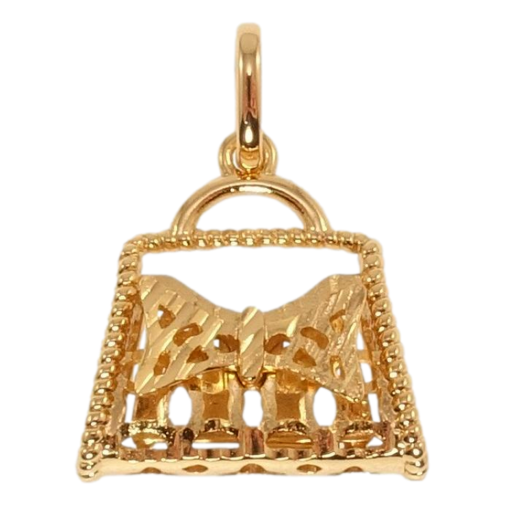 Кулон Xuping Позолота 18K Сумочка з бантиком фото №21 Кулон Xuping Позолота 18K Сумочка з бантиком фото №21