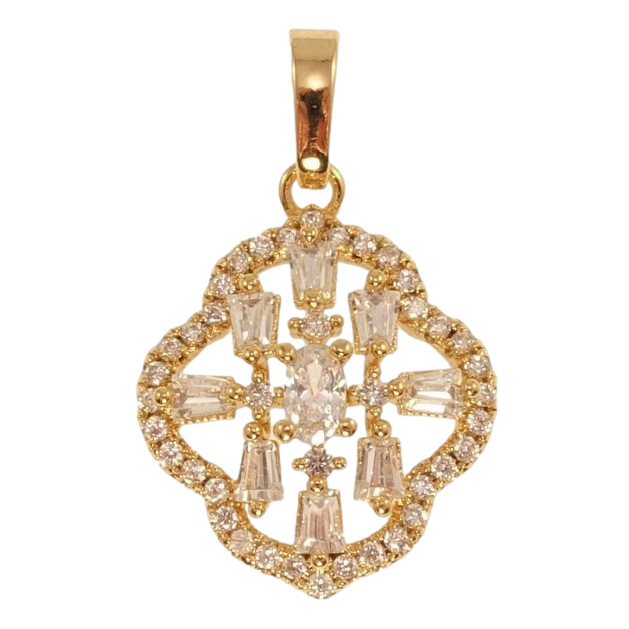 Кулон Xuping Позолота 18K Фигурная подвеска с россыпью циркония фото №1