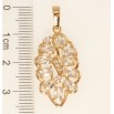 Кулон Xuping Позолота 18K Листик с цирконием фото №2