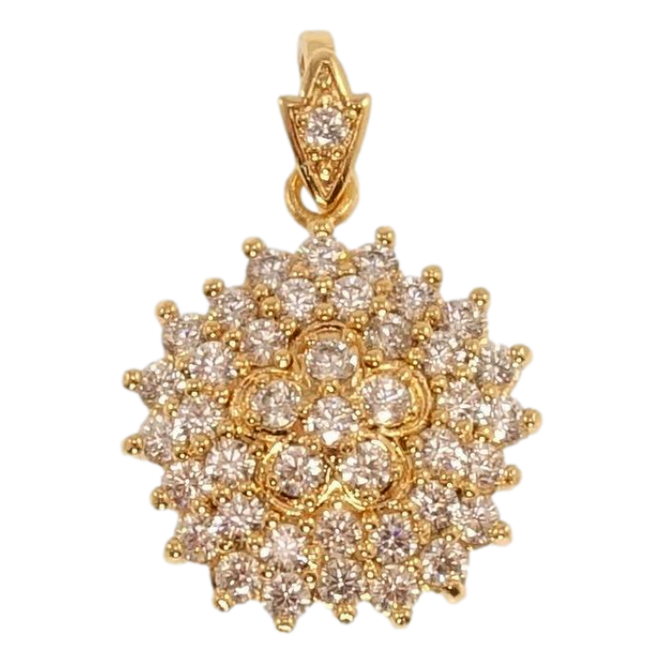 Кулон Xuping Позолота 18K Роскошный кристальный цветок фото №11 Кулон Xuping Позолота 18K Роскошный кристальный цветок фото №11