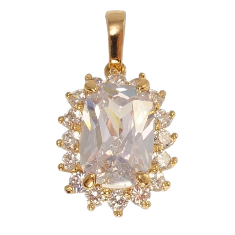 Кулон Xuping Позолота 18K Кристал у променистому обрамленні цирконію фото №1