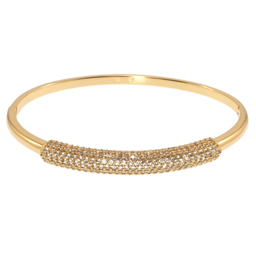 Браслет Xuping Позолота 18K Инкрустация цирконием ø 6см фото №1 Браслет Xuping Позолота 18K Инкрустация цирконием ø 6см фото №1