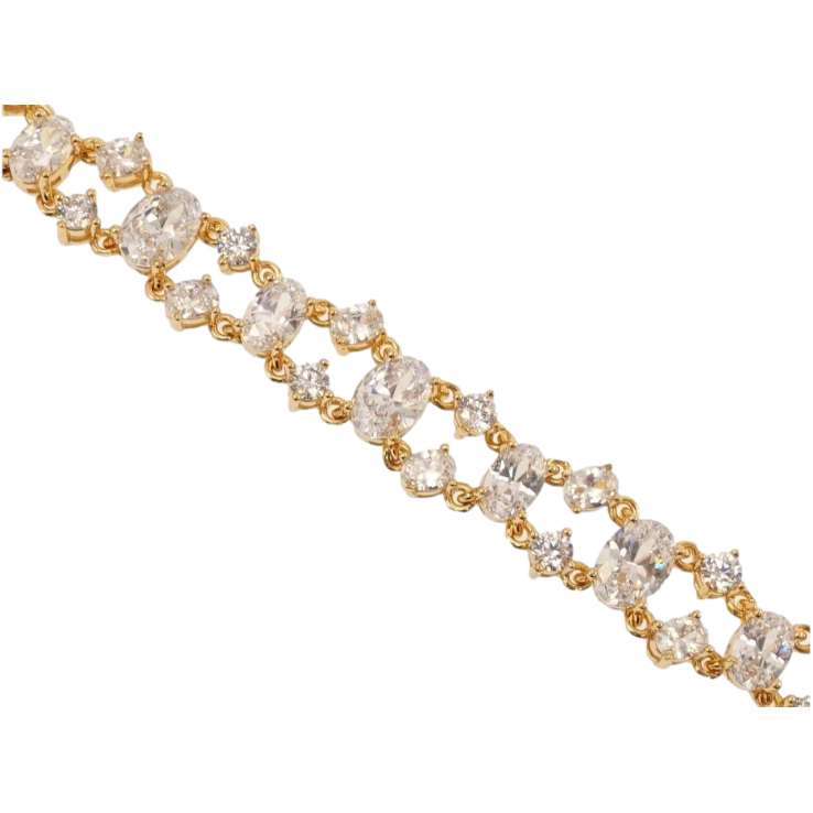 Браслет Xuping Позолота 18K Очарование длина с доп.замком 17,18.5см х 6-10мм фото №10 Браслет Xuping Позолота 18K Очарование длина с доп.замком 17,18.5см х 6-10мм фото №10