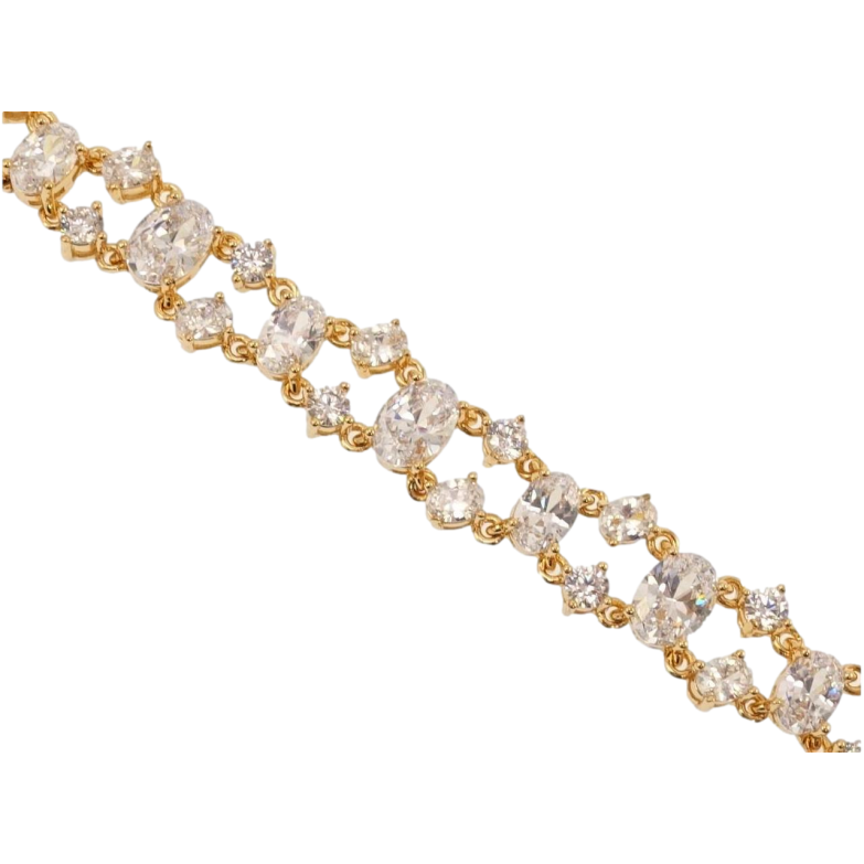 Браслет Xuping Позолота 18K Чарівність довжина з дод. замком 17,18.5см х 6-10мм фото №1 Браслет Xuping Позолота 18K Чарівність довжина з дод. замком 17,18.5см х 6-10мм фото №1