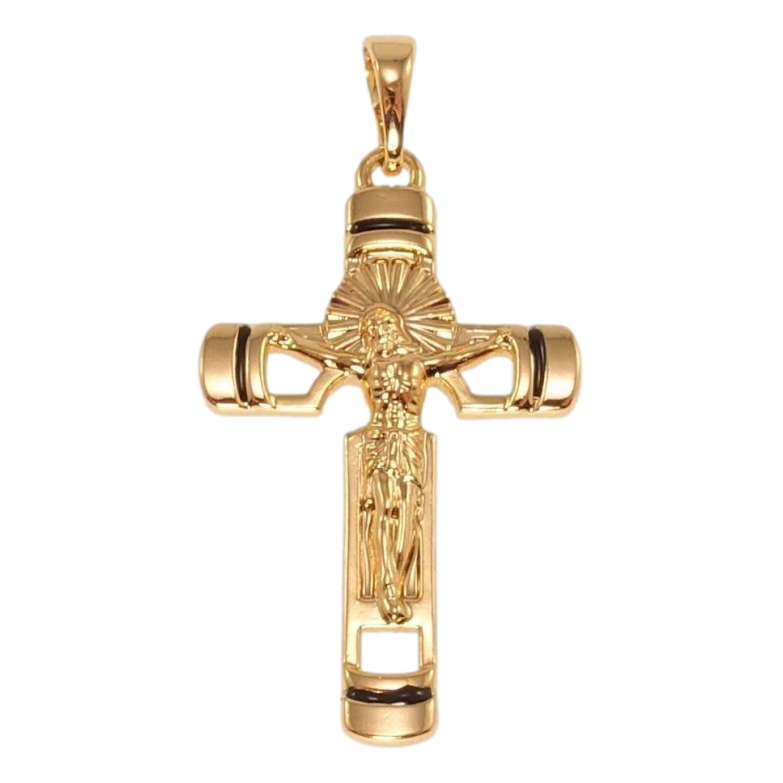 Кулон Xuping Позолота 18K Декоративний Хрест із Розп'яттям фото №1 Кулон Xuping Позолота 18K Декоративний Хрест із Розп'яттям фото №1