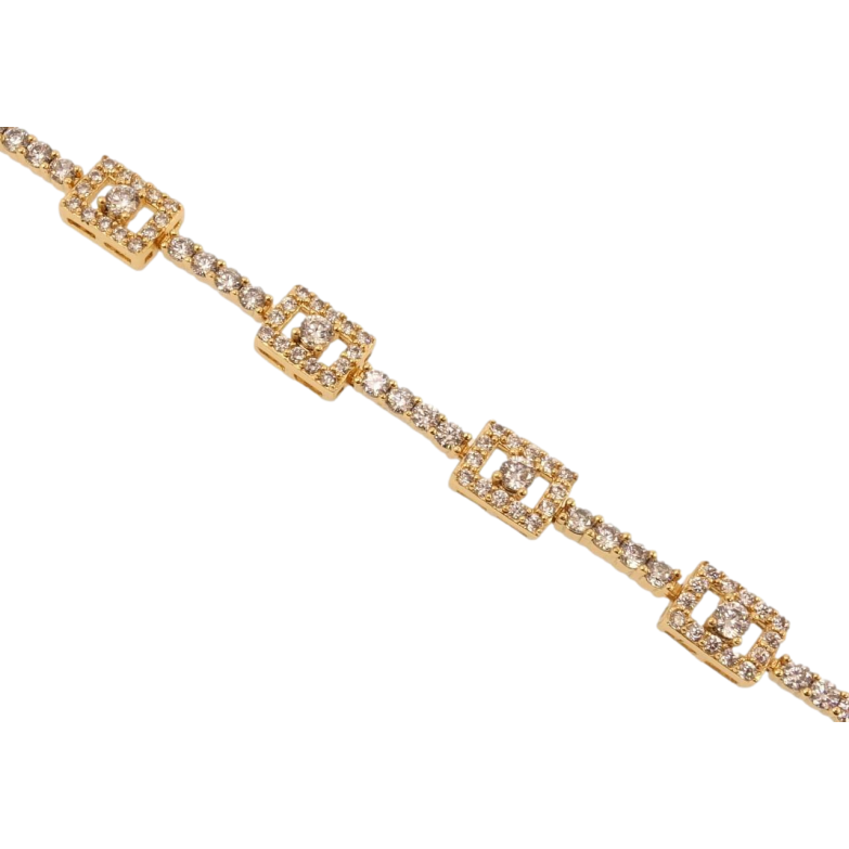 Браслет Xuping Позолота 18K Классическая утонченность длина с доп.замком 17,19см х 2-6мм фото №1