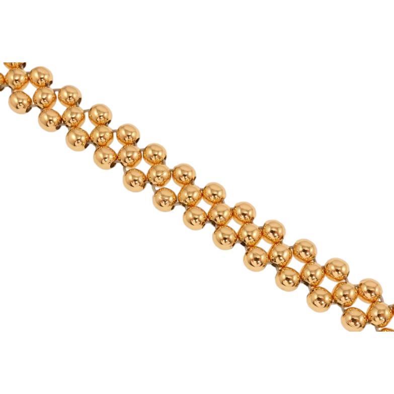Браслет Xuping Позолота 18K Плетение из бусин длина с доп.цепочкой 17.5-20см х 10мм фото №1 Браслет Xuping Позолота 18K Плетение из бусин длина с доп.цепочкой 17.5-20см х 10мм фото №1