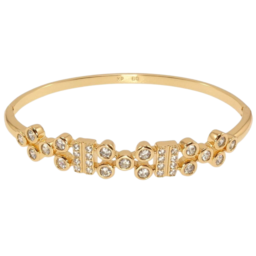 Браслет Xuping Позолота 18K Декоративный орнамент цирконием ø 6,2см фото №1 Браслет Xuping Позолота 18K Декоративный орнамент цирконием ø 6,2см фото №1