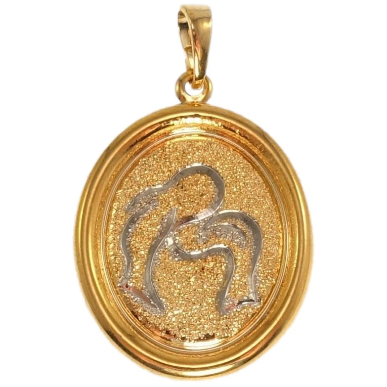 Кулон Xuping Позолота + Родий Медальон Знак Зодиака Рыбы фото №1
