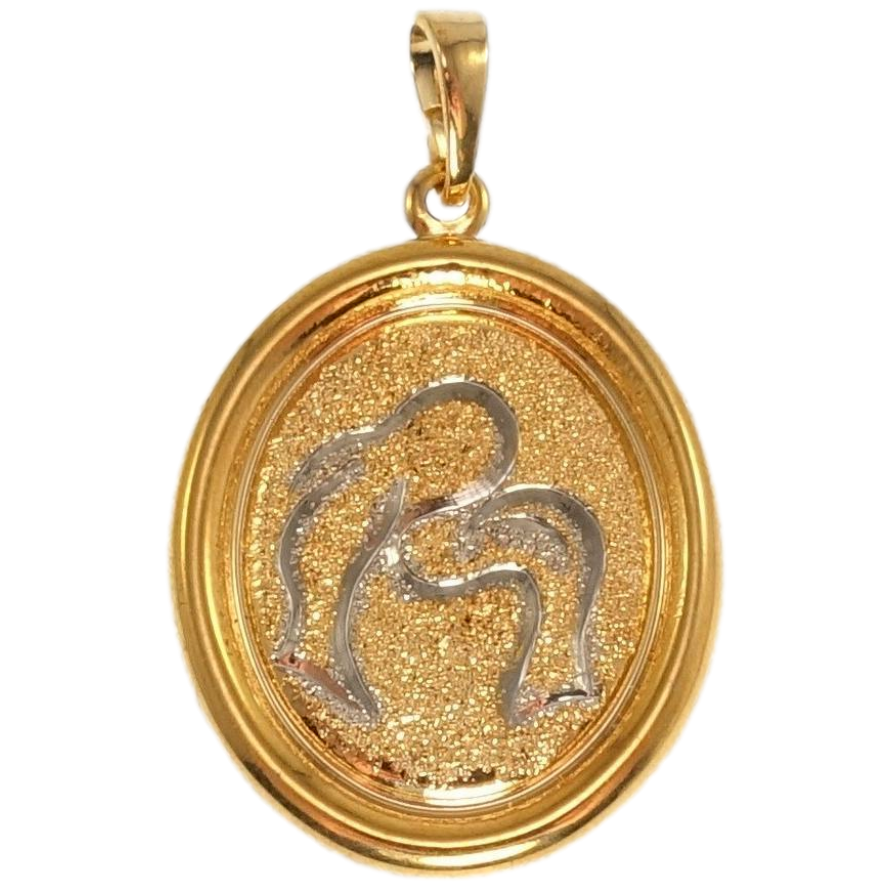 Кулон Xuping Позолота + Родий Медальон Знак Зодиака Рыбы фото №1