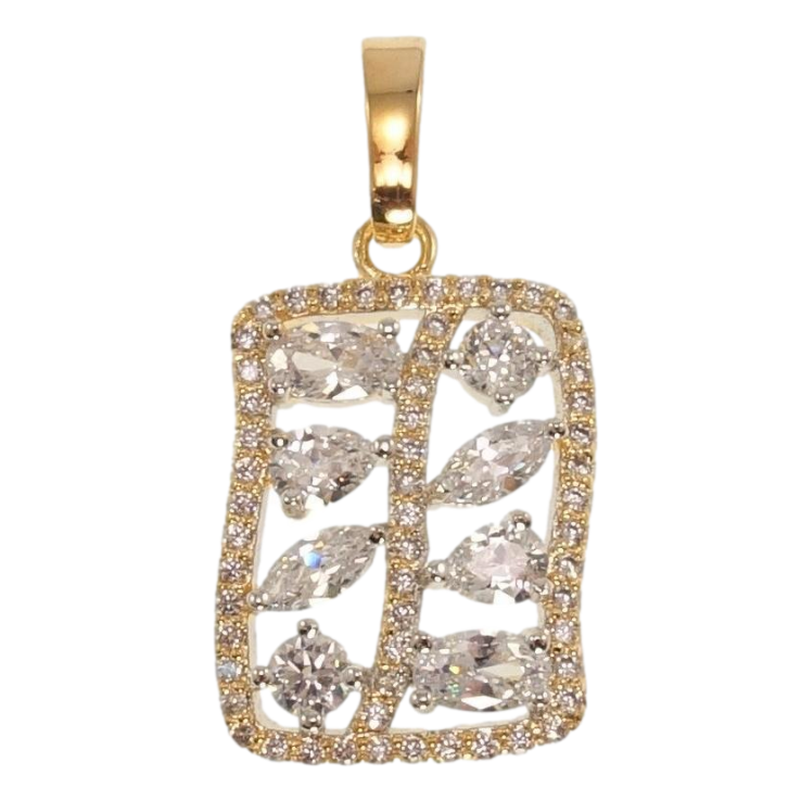 Кулон Xuping Позолота + Родий Кристальная утонченность фото №12 Кулон Xuping Позолота + Родий Кристальная утонченность фото №12