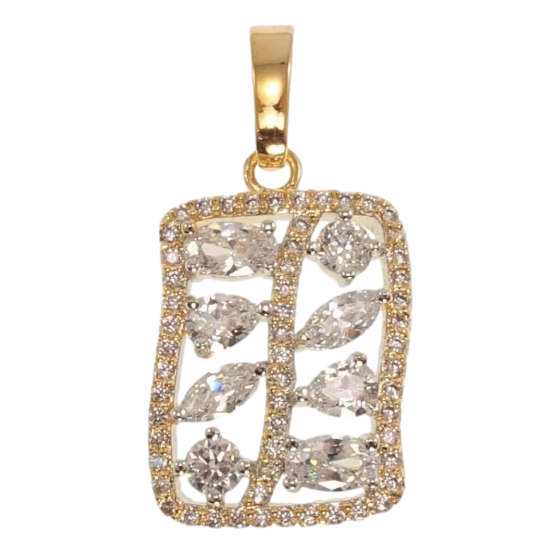 Кулон Xuping Позолота + Родій Кристальна витонченість фото №1 Кулон Xuping Позолота + Родій Кристальна витонченість фото №1