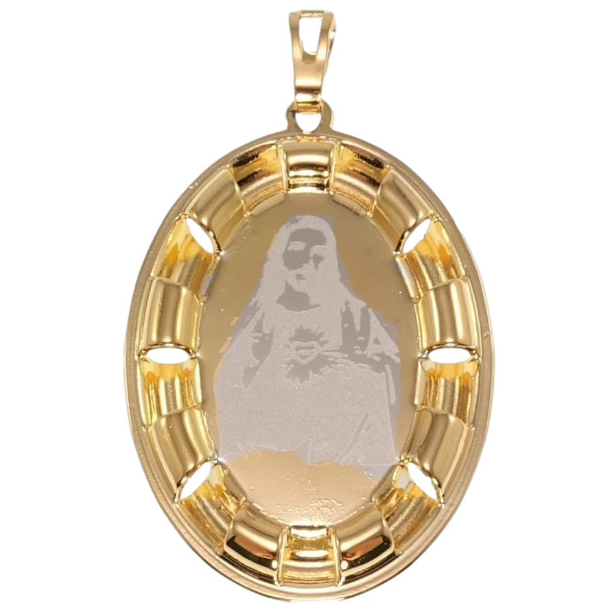 Кулон Xuping Позолота + Родий Овальная Ладанка с Ликом Иисуса Христа напылением фото №1 Кулон Xuping Позолота + Родий Овальная Ладанка с Ликом Иисуса Христа напылением фото №1
