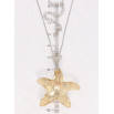 Кулон Xuping колір Родій з кр-ми Swarovski на ланцюжку Кристальна зірка Golden Shadow дл. 40-45см х 1мм фото №2