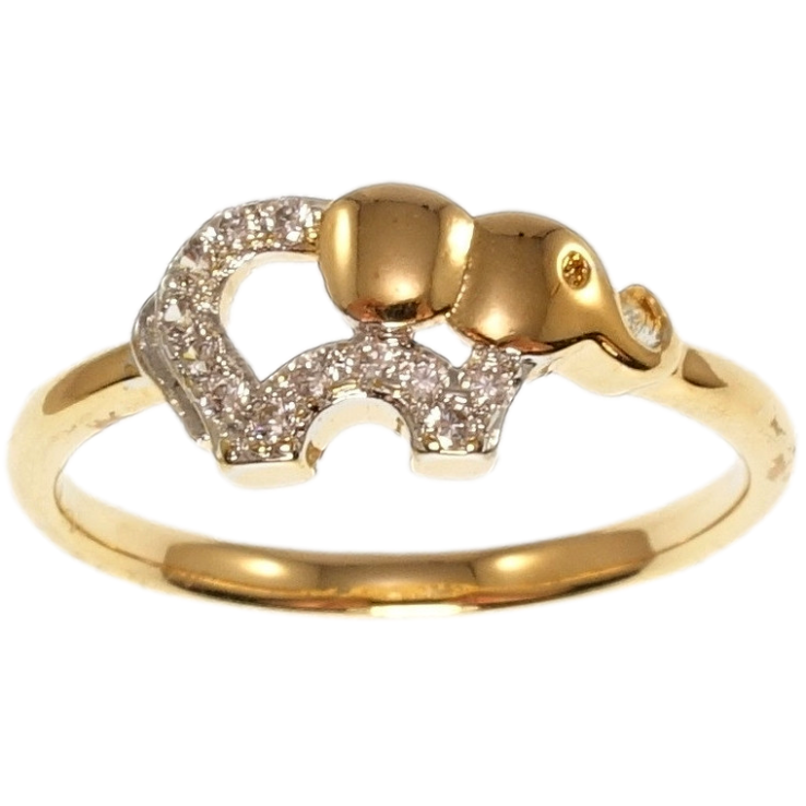 Каблучка Xuping Позолота+Родій Слон фото №13