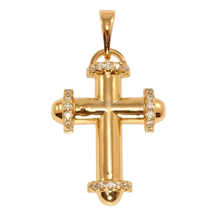 Кулон Xuping Позолота 18K Декоративний Хрест із цирконієм фото №10