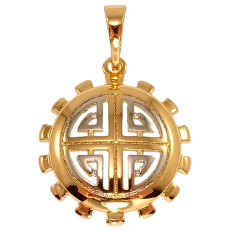 Кулон Xuping Позолота + Родий Декоративный резной орнамент фото №1 Кулон Xuping Позолота + Родий Декоративный резной орнамент фото №1