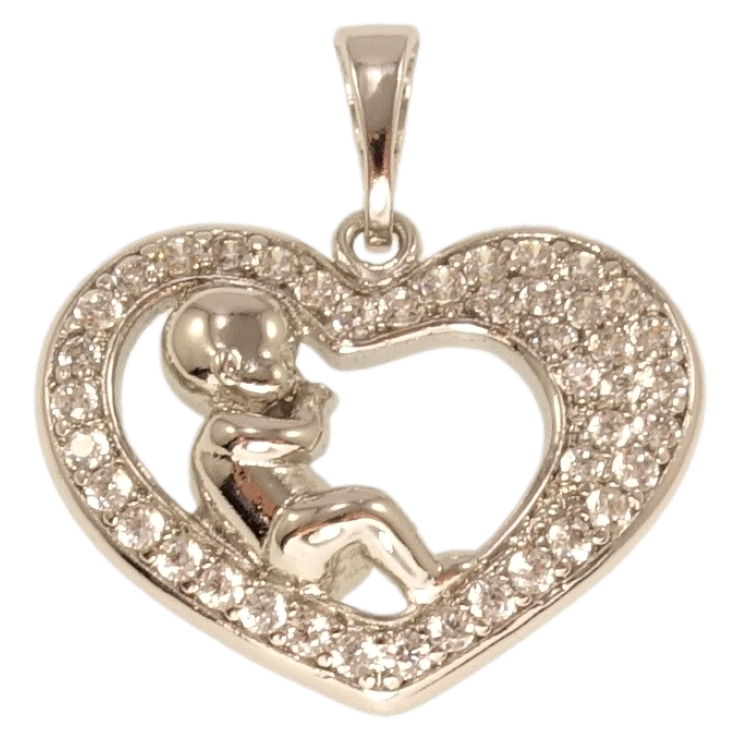 Кулон Xuping Родій Серце з немовлям фото №5