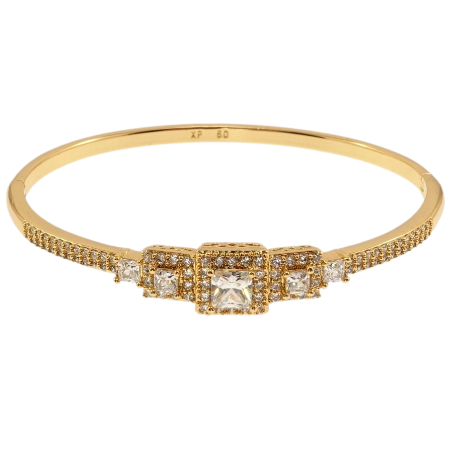 Браслет Xuping Позолота 18K Гармонічність ø 6см фото №1 Браслет Xuping Позолота 18K Гармонічність ø 6см фото №1