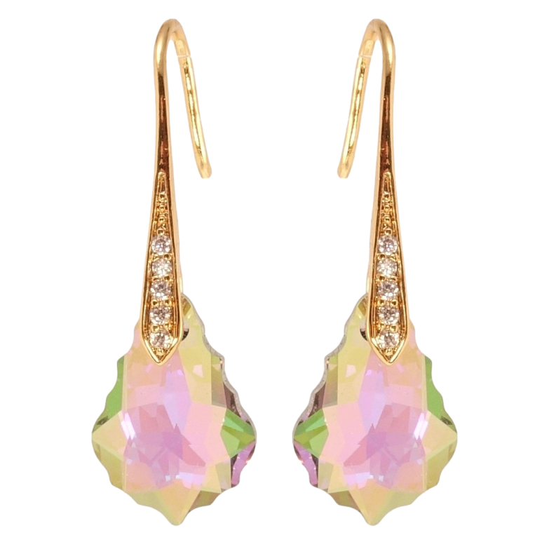 Серьги Xuping цвет 18K с кристаллами Swarovski французский замок Фигурные кристаллы Vitrail Light на фото №1 Серьги Xuping цвет 18K с кристаллами Swarovski французский замок Фигурные кристаллы Vitrail Light на фото №1