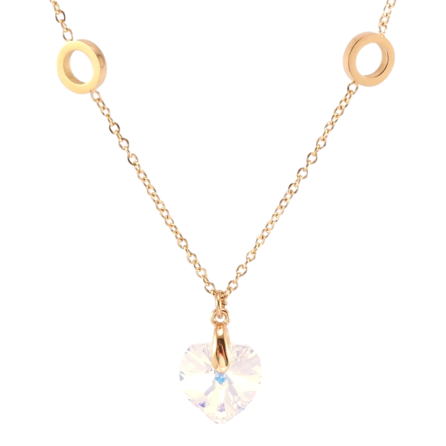 Кулон Xuping колір РВ з кр-ми Swarovski на ланцюжку Кристальне серце Shimmer довжина 37-42см х 1мм фото №1 Кулон Xuping колір РВ з кр-ми Swarovski на ланцюжку Кристальне серце Shimmer довжина 37-42см х 1мм фото №1