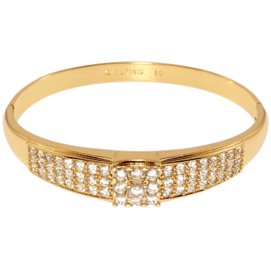 Браслет Xuping Позолота 18K Інкрустація цирконієм ø 6см фото №1