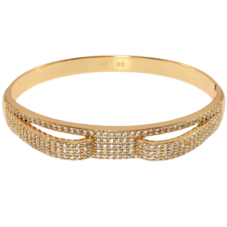 Браслет Xuping Позолота 18K Фигурный с инкрустацией цирконием ø 6см фото №19 Браслет Xuping Позолота 18K Фигурный с инкрустацией цирконием ø 6см фото №19