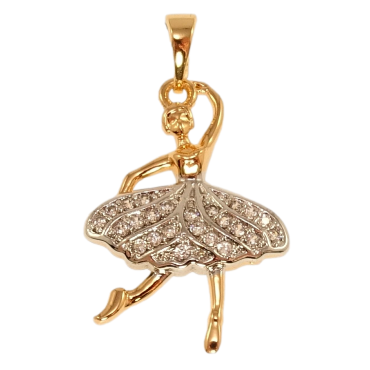 Кулон Xuping Позолота + Родій Танцівниця фото №23