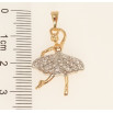 Кулон Xuping Позолота + Родій Танцівниця фото №2
