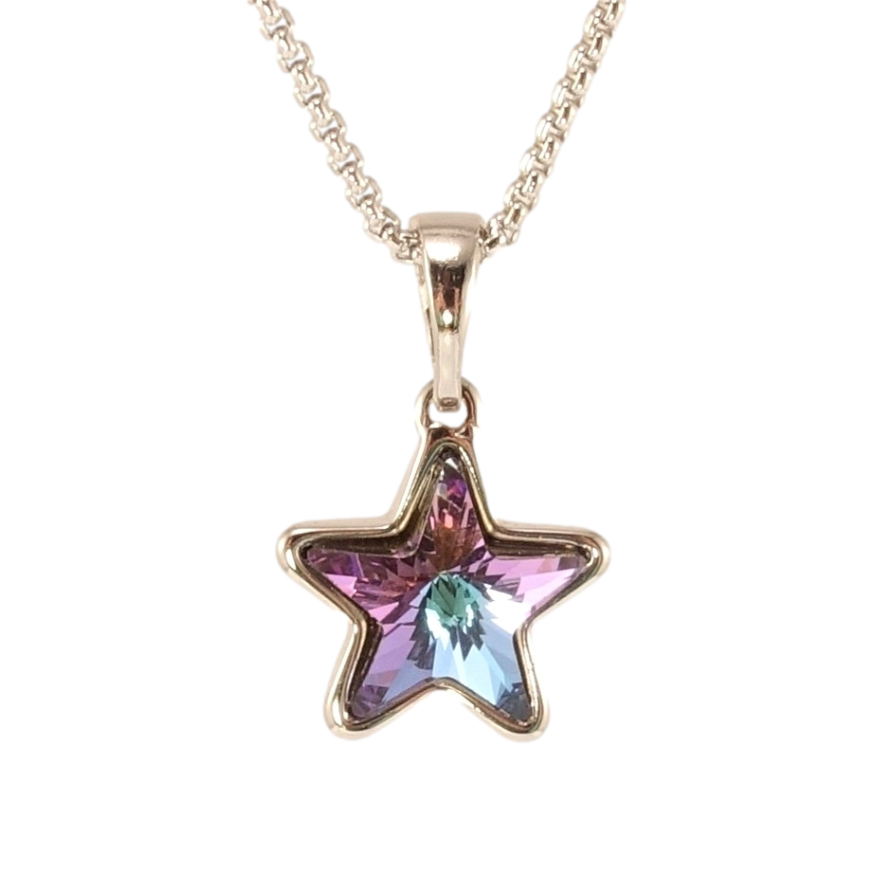 Кулон Xuping цвет Родий с кр-ми Swarovski на цепочке Кристальная звездочка Paradise Shine дл. 40-45см х 1мм фото №1 Кулон Xuping цвет Родий с кр-ми Swarovski на цепочке Кристальная звездочка Paradise Shine дл. 40-45см х 1мм фото №1