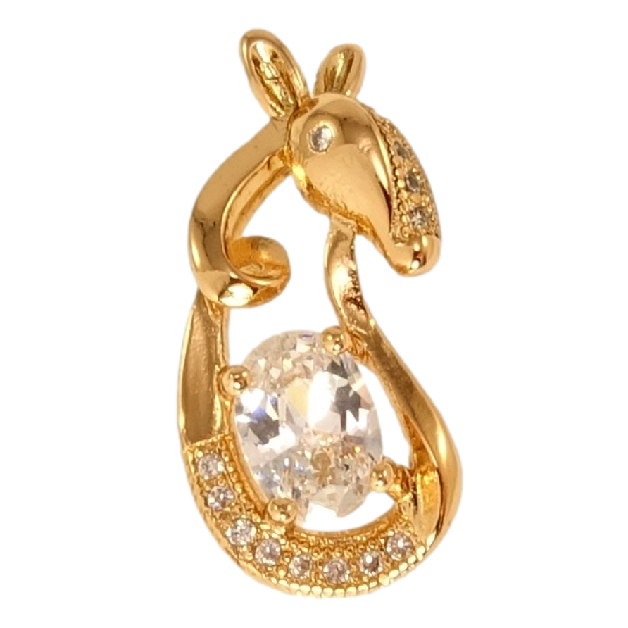 Кулон Xuping Позолота 18K Тапир с цирконием фото №1 Кулон Xuping Позолота 18K Тапир с цирконием фото №1