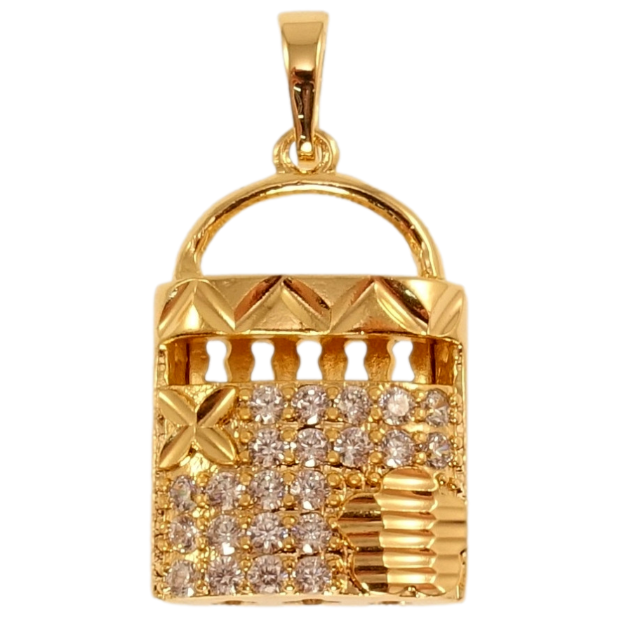Кулон Xuping Позолота 18K Декоративна сумочка з цирконієм фото №1