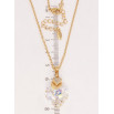 Кулон Xuping колір 18K з кр-ми Swarovski на ланцюжку Кристальне серце Shimmer дл. 40-45см х 2мм фото №2