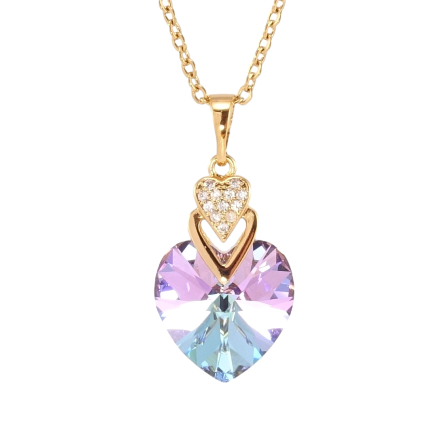 Кулон Xuping цвет 18K с кр-ми Swarovski на цепочке Кристальное сердечко Paradise Shine дл. 40-45см х 2мм фото №1 Кулон Xuping цвет 18K с кр-ми Swarovski на цепочке Кристальное сердечко Paradise Shine дл. 40-45см х 2мм фото №1